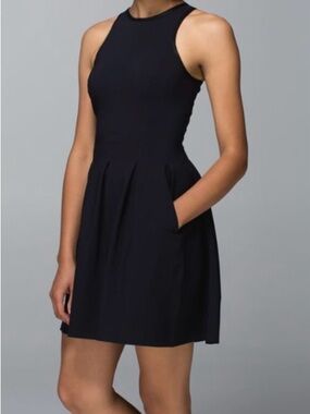 Lululemon Here to There Black Dress